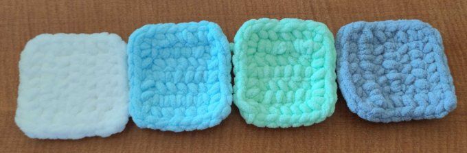 lot de 7 carrés démaquillants